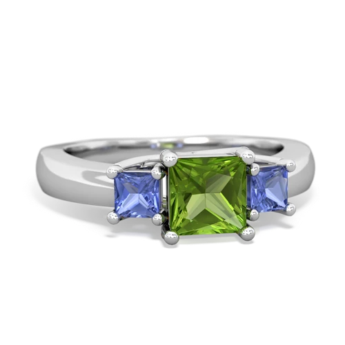 peridot-tanzanite timeless ring