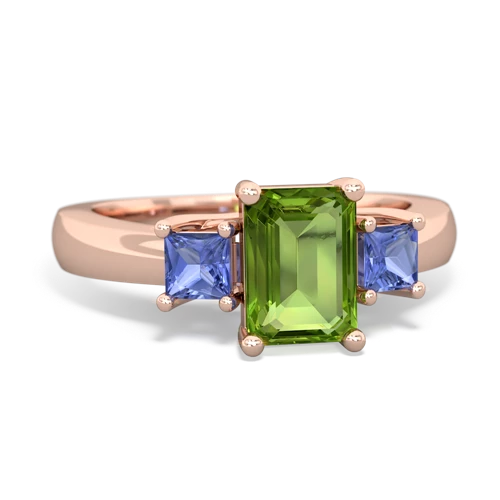 peridot-tanzanite timeless ring