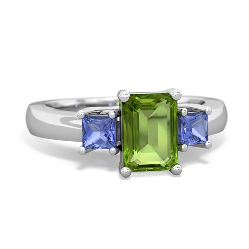 peridot-tanzanite timeless ring