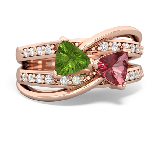 peridot-tourmaline couture ring