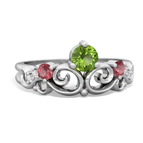 peridot-tourmaline crown keepsake ring