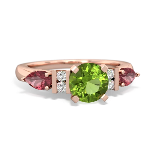 peridot-tourmaline engagement ring