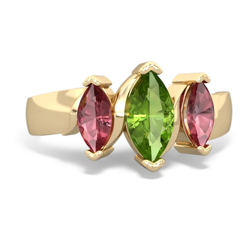 peridot-tourmaline keepsake ring