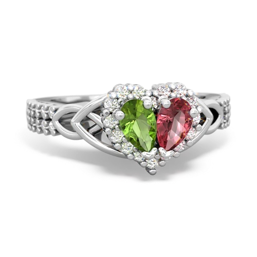 peridot-tourmaline keepsake engagement ring