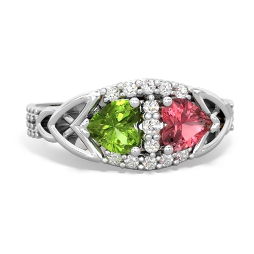 peridot-tourmaline keepsake engagement ring