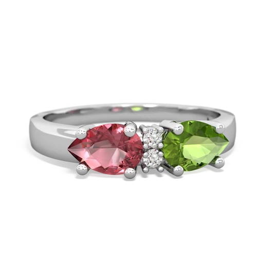 peridot-tourmaline timeless ring