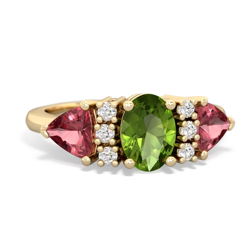 peridot-tourmaline timeless ring