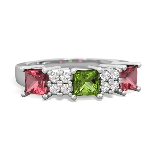 peridot-tourmaline timeless ring