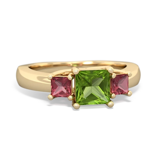 peridot-tourmaline timeless ring