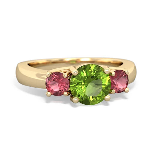 peridot-tourmaline timeless ring