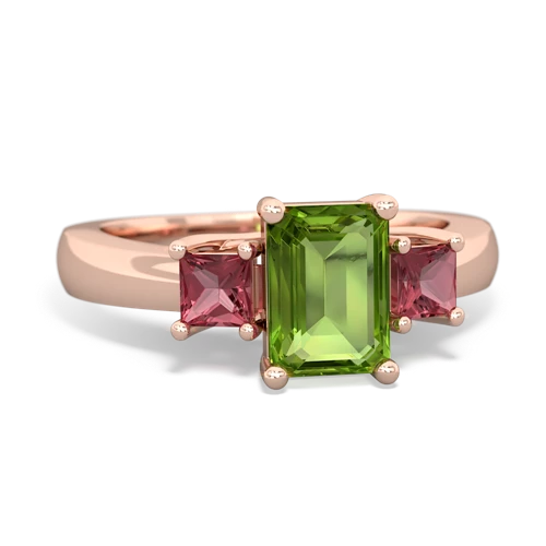 peridot-tourmaline timeless ring