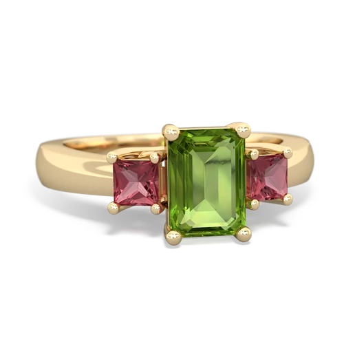 peridot-tourmaline timeless ring