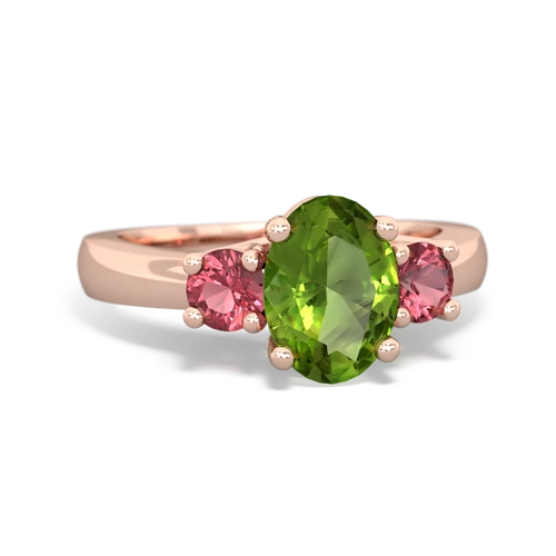 peridot-tourmaline timeless ring