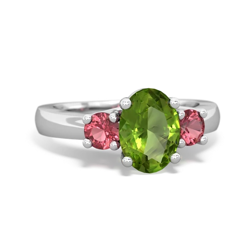 peridot-tourmaline timeless ring