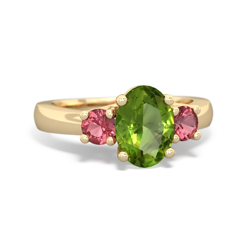 peridot-tourmaline timeless ring