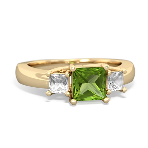 peridot-white topaz timeless ring