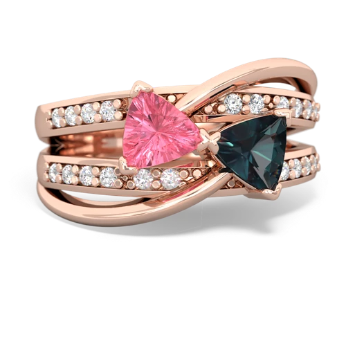 pink sapphire-alexandrite couture ring