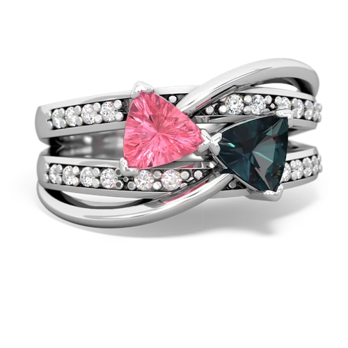 pink sapphire-alexandrite couture ring