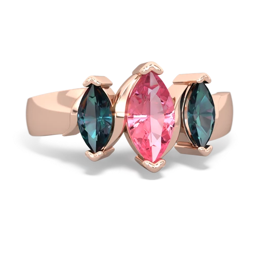 pink sapphire-alexandrite keepsake ring