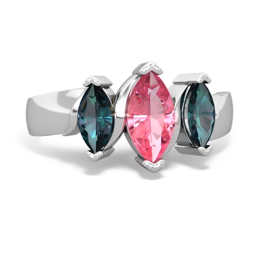 pink sapphire-alexandrite keepsake ring