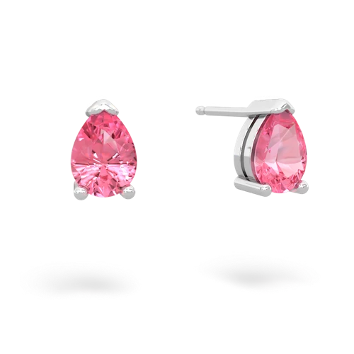 pink sapphire stud earrings