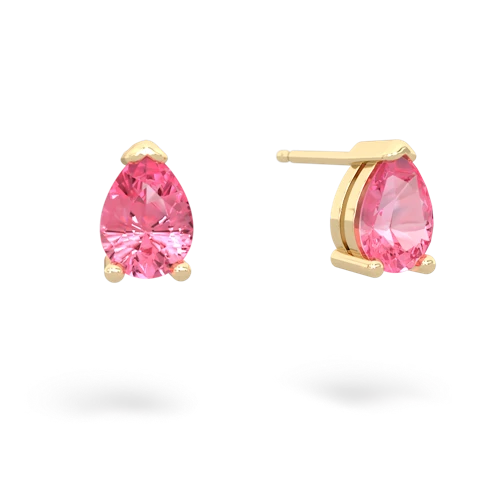 pink sapphire stud earrings