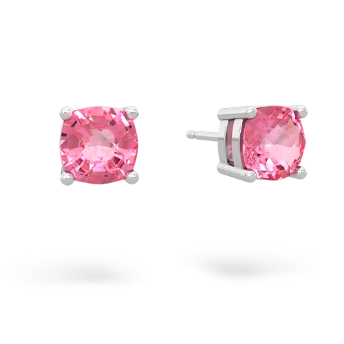 pink sapphire stud earrings