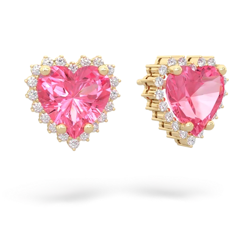 pink sapphire timeless earrings