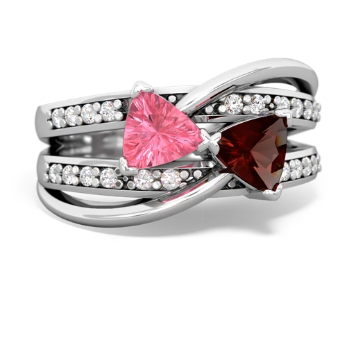 pink sapphire-garnet couture ring