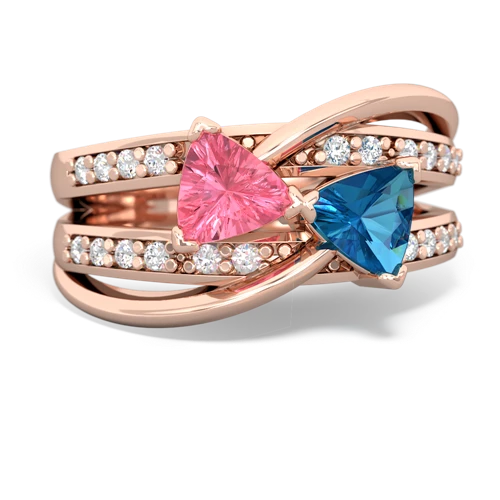 pink sapphire-london topaz couture ring