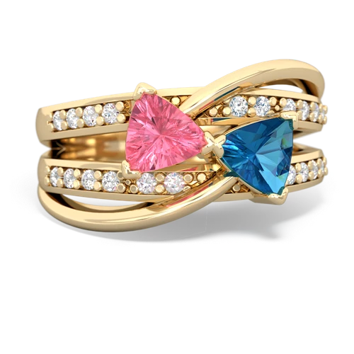 pink sapphire-london topaz couture ring