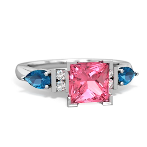 pink sapphire-london topaz engagement ring