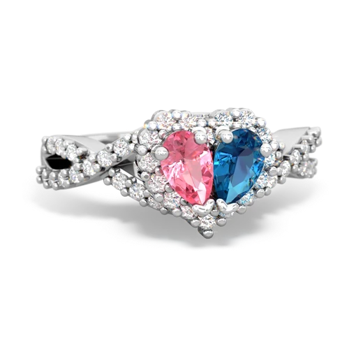 pink sapphire-london topaz engagement ring