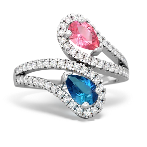 pink sapphire-london topaz pave swirls ring