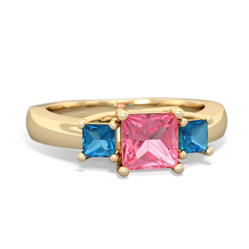 pink sapphire-london topaz timeless ring