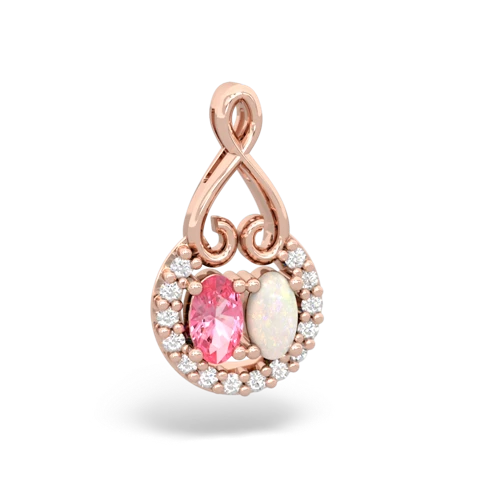 pink sapphire-opal love nest pendant