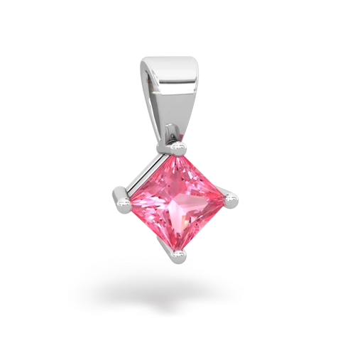 pink sapphire basics pendant