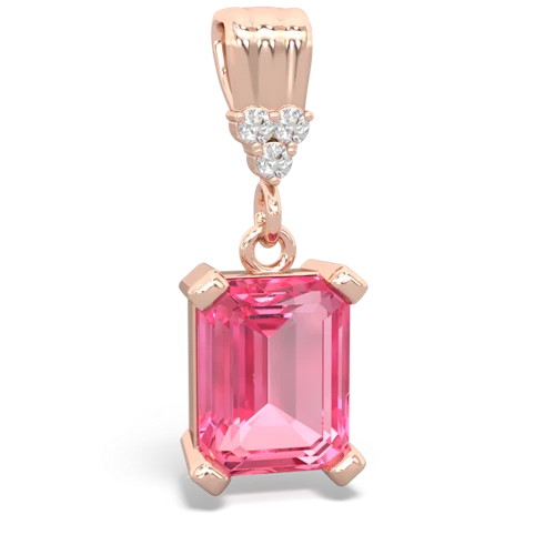 pink sapphire timeless pendant