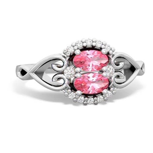 pink sapphire-pink sapphire antique keepsake ring