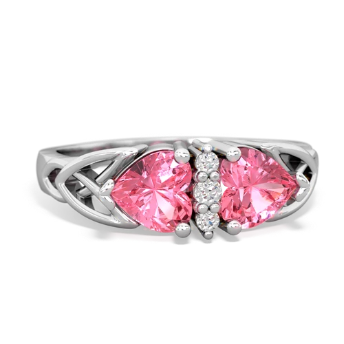 pink sapphire-pink sapphire celtic ring