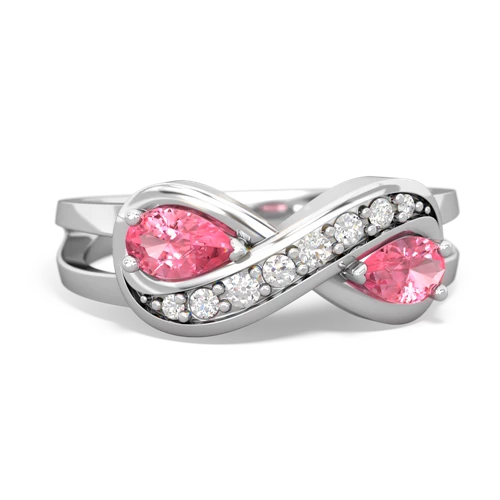 pink sapphire-pink sapphire diamond infinity ring