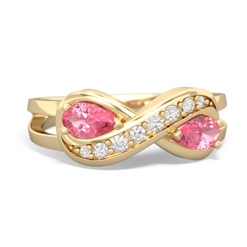 pink sapphire-pink sapphire diamond infinity ring