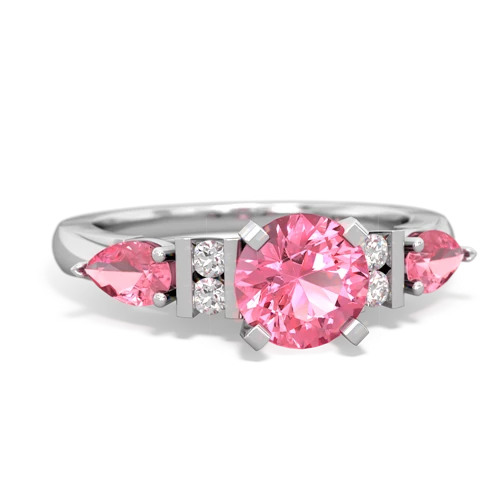 pink sapphire-pink sapphire engagement ring