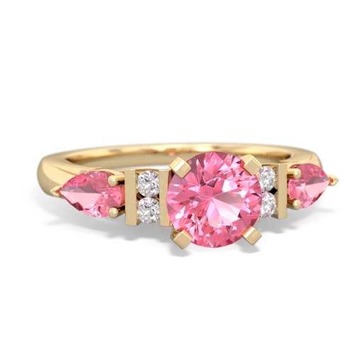 pink sapphire-pink sapphire engagement ring