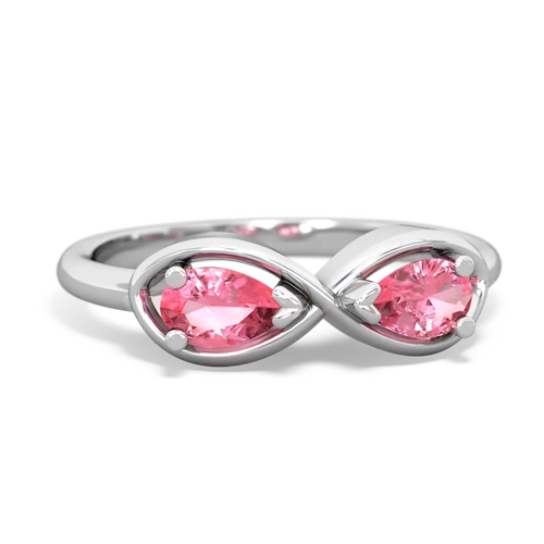 pink sapphire-pink sapphire infinity ring