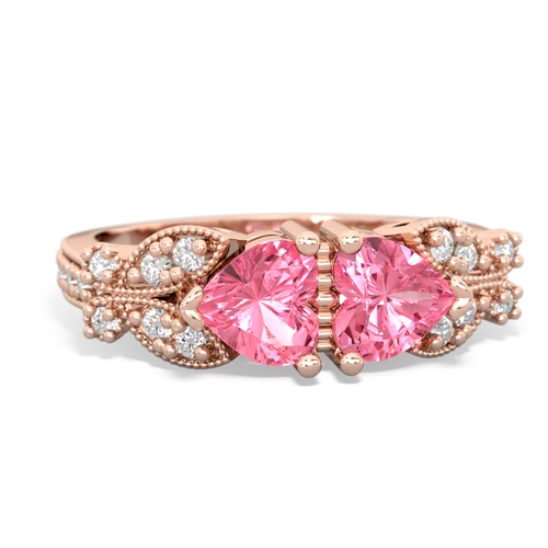 pink sapphire-pink sapphire keepsake butterfly ring