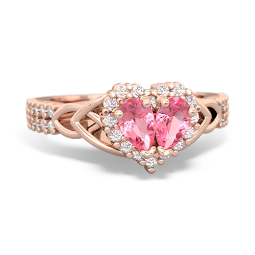 pink sapphire-pink sapphire keepsake engagement ring