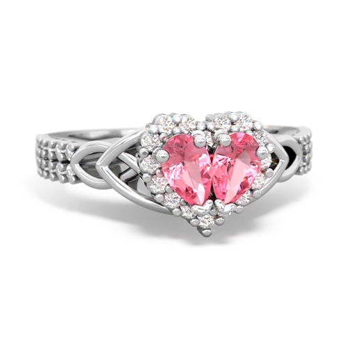 pink sapphire-pink sapphire keepsake engagement ring