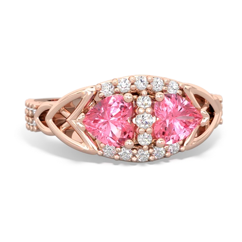 pink sapphire-pink sapphire keepsake engagement ring