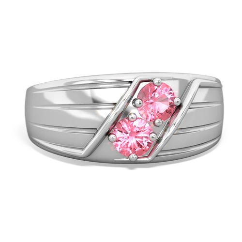 pink sapphire-pink sapphire mens ring